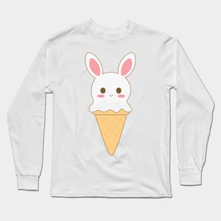 Bunny Ice-cream Cone Long Sleeve T-Shirt